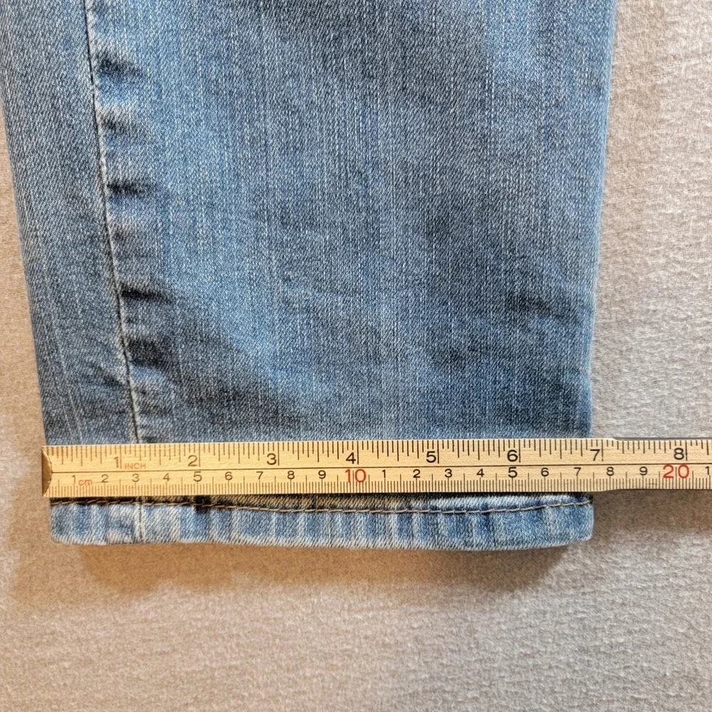 Levi 511 Slim Jeans Mens 32x32 Blue Good Distressed Light Wash Stretch Denim